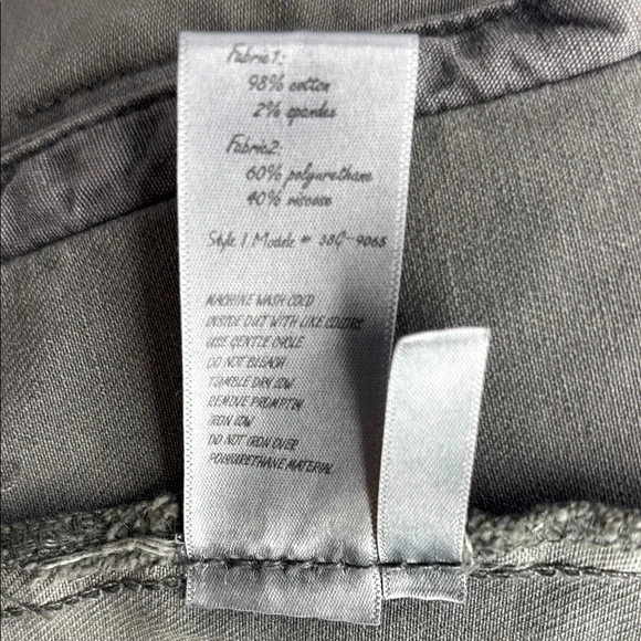 Blank NYC Olive Grey and Black Moto Jacket with Fitted Silhouette - Picture 16 of 16